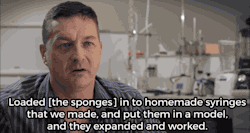 parkermolloy:  Thanks to a new invention, sponges may soon help