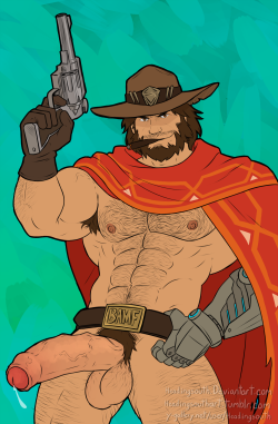 headingsouthart:  McCreefrom overwatch. finally finished the
