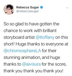 crewniverse-tweets:Rebecca Sugar and Tiffany Ford worked on the