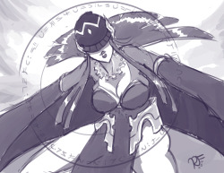 ravenousruss:  Sketchy sketch of Tharja from Tokyo Mirage Sessions,