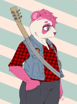 clarencethebull:  A commission I did for @paisleypinkpanda
