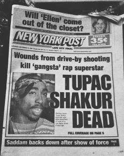 hiphopfightsback:  Today 17 years ago on September 13, 1996 Tupac