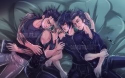 darklitria:  cuddle pile in a tent <3 kinda haha.why is drawing