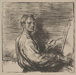   Charles Shannon, ‘A Portrait of the Artist’ (1905): lithograph