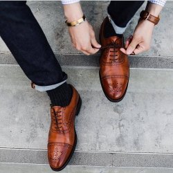 the-black-suit-blog:  Well aren’t these trendy? 👞 Really
