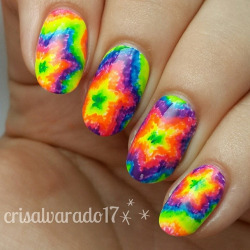 nailpornography:  Tie Dye NOTW inspiration! 