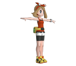 chipsprites:   May’s cutscene and overworld models from ORAS. x