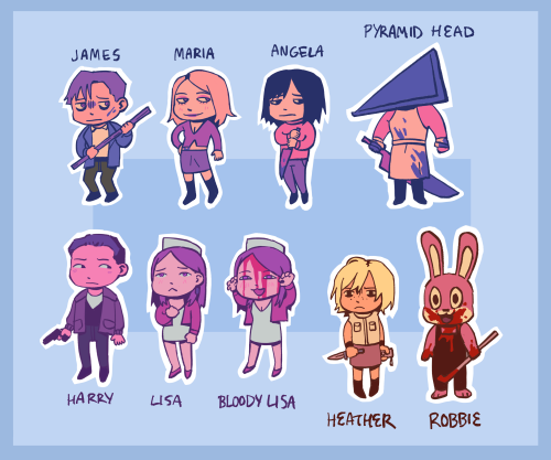 owainigo:new silent hill stickers up on my store!