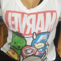 sexygeekygirls:  Chibi Marvel power 😄  Awesome batglare