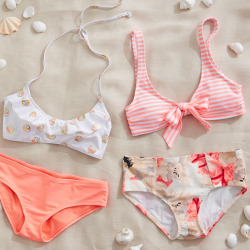 aeriereal:  Which mismatched bikini combo is your fave? Our Seashell