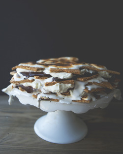 sweetoothgirl:    S’mores Ice Box Cake  