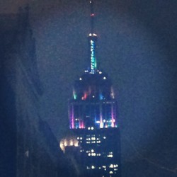 Empire Galaxy Building 👍😮😎 #wavy #empirestate  #lights