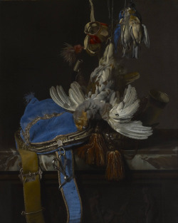 lionofchaeronea:Hunt Still Life with a Velvet Bag on a Marble