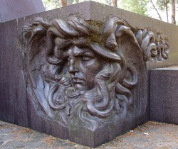 hildegardavon:  Medusa Sculpture in Parco della Villa Borghese,