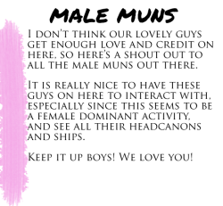 roleplaypositivity:male muns