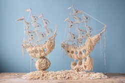 wordsnquotes:  culturenlifestyle:Pearl Ships Sculptures by Ann