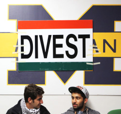 glanzpiece:  University of Michigan students started a sit-in