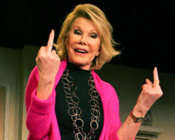 wearelucius:  Joan Rivers once said if you don’t laugh, life