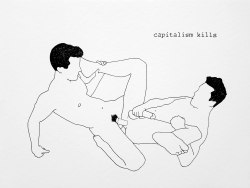 franciscohurtz:  capitalism killsnanquim sobre papel / nankeen