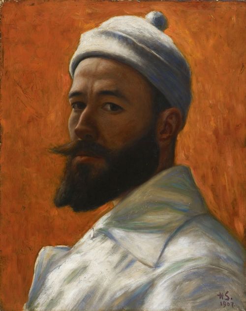 beyond-the-pale:Self-portrait, 1907 - Hugo Simberg