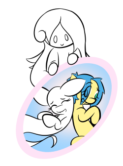 ask-ponyghost:  theonewithretroeyes:  Anno and Gumdrop Picture