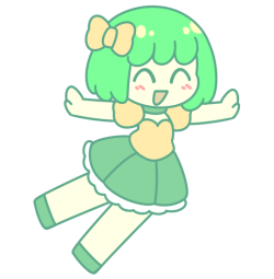 bonbonbox:  Doodle a Day - 160Green girl!