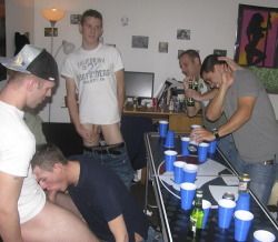 cococksucker:  boyzmeat:  Le hot.  Strip Beer Pong 