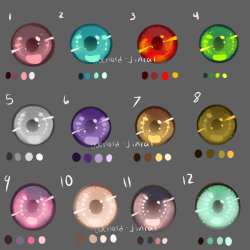 drawingden:  Eye Swatches by Overlord-Jinral  