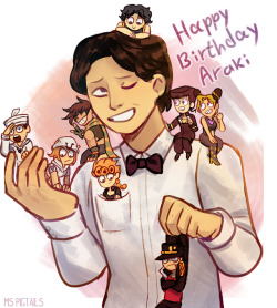 ms-pigtails:  Happy Birthday Araki you majestic bastard. Plz