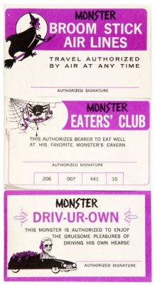 cryptofwrestling:  Monster I.D. Cards (1963) 