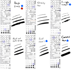 Okay here are some of my brush settings! Some of these I “made”