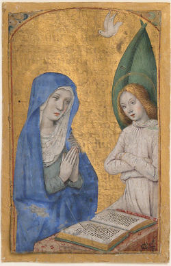 coriesu:Manuscript Leaf with the Annunciation from a Book of