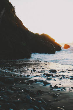 Sunset Over California Beach