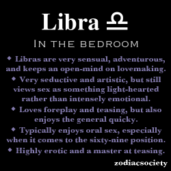 zodiacsociety:  Libra in the bedroom.