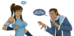 Korra vs Tarrlok by Flick-the-Thief  lulz this pic XD  thou guilty