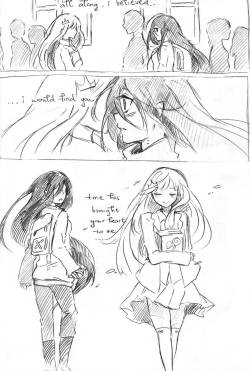 labjusticaholic:  bubbline short comic. AU where after reincarnation,