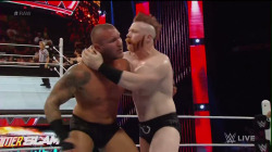 sheamusfacts:  Sheamus: please just one hug  Randy: No, not in