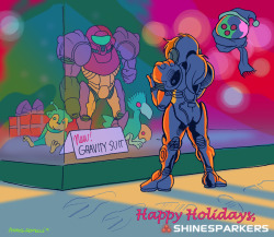 shinesparkers:Happy Holidays from Shinesparkers!Artwork by Neal