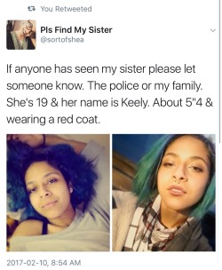 tellyjpg:  undynamic:  PLEASE SIGNAL BOOST! MISSING PERSON IN