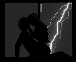 whitefoxie:  Jerza Love Fest Day 5: Storm Warning: The background