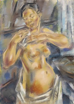 pintoras:  María Blanchard (Spanish, 1881 – 1932): Nude (via
