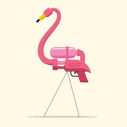 glennz:  Sneak Attack available at www.glennz.com #flamingo #watergun