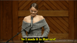 hustleinatrap: Rihanna made an appearance at the Ivy League school