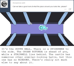 darkfiretaimatsu:  It’s the SOUTH HALL. There is a SPIDERWEB