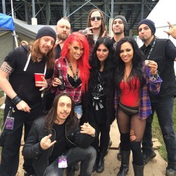fuckyeahcristinascabbia:  Lacuna coil & Butcher Babies. What