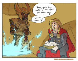 theofficialvincenzo:What Thor was doing in Civil WarxD!