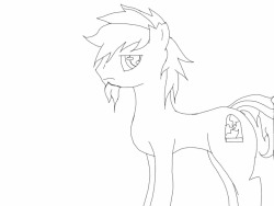 A sketch of one of the pony ocs I’m bringing back! So exited!