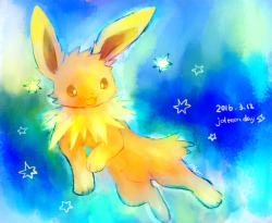 akari026:  the day of jolteon (2016.3.12) 