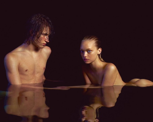 a-state-of-bliss:Drew Keilt & Gemma Ward by Mario Sorrenti