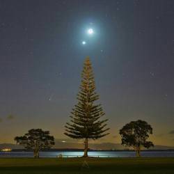 Comet PanSTARRS, Moon, and Venus #nasa #apod #comet #panstarrs